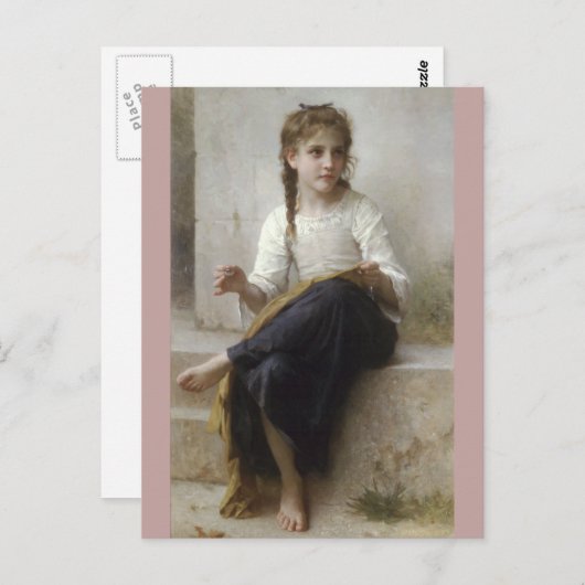 Naaien door William-Adolphe Bouguereau Briefkaart (Voorkant / Achterkant)