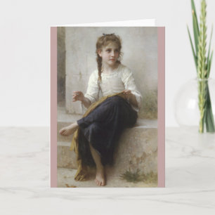 Naaien door William-Adolphe Bouguereau Kaart