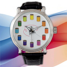 Naaien, duimels, naalden en draad horloge