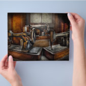 Naaien - een drievoudig kleurtje flyer (Hand)