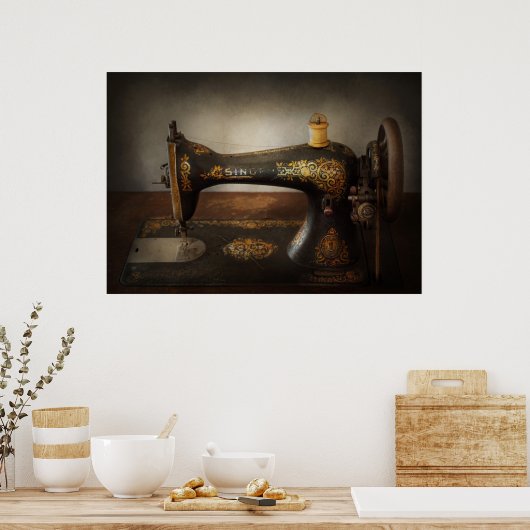 Naaien - Een lied zingen Poster (Keuken)