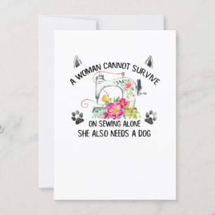 naaien   Een vrouw kan niet overleven met alleen n Kaart
