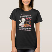 Naaien en katten t-shirt (Voorkant)