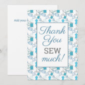 Naaien en Quilten Grappig Bedankkaart (Voorkant / Achterkant)