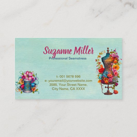 Naaien en Veranderingen -  Illustratie Visitekaartje (Achterkant)