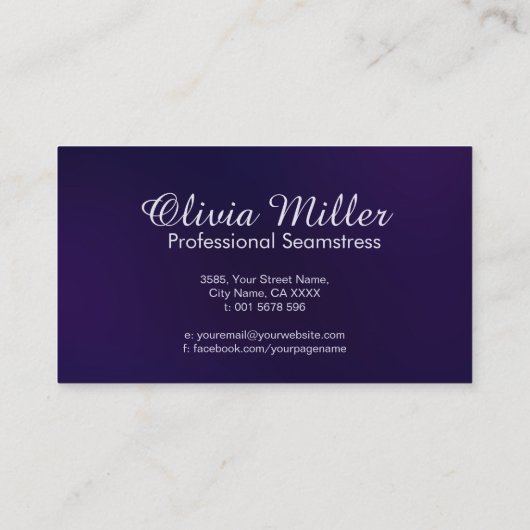 Naaien en Veranderingen - Line Art Visitekaartje (Achterkant)