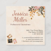 Naaien en Veranderingen - Style Art Vierkante Visitekaartje (Achterkant)