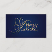 Naaien en Veranderingen - Vlindernaald Visitekaartje (Voorkant)