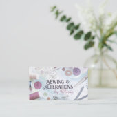 Naaien en Veranderingen - Waterverf Style Art Visitekaartje (Staand voorkant)