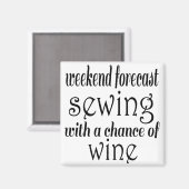 Naaien en wijn magneet (Voorkant / Achterkant)