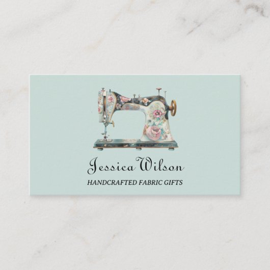  naaien en wijzigingen Handgemaakte Crafter Visitekaartje (Voorkant)