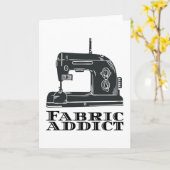 Naaien - Fabric Addict Kaart (Gele Bloem)