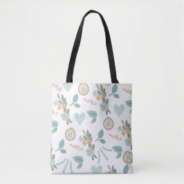 Naaien Geborduurde Bloem Naaldpunt Monogram Tote Bag