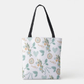 Naaien Geborduurde Bloem Naaldpunt Monogram Tote Bag (Achterkant)