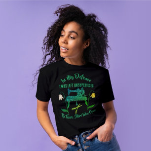 Naaien Grappige Quote in Green-naaimachine T-shirt