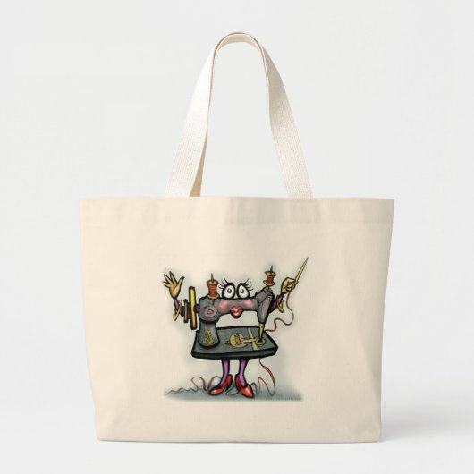 naaien grote tote bag (Voorkant)