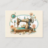 Naaien, haken, quilten Visitekaartje (Voorkant)