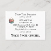 Naaien, haken, quilten Visitekaartje (Achterkant)