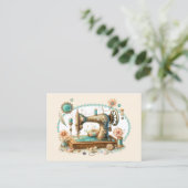 Naaien, haken, quilten Visitekaartje (Staand voorkant)