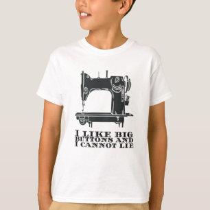 Naaien - Ik hou van grote knopen en ik kan niet li T-shirt