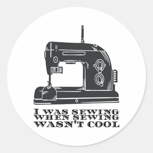 Naaien - Ik naaide toen ik geen kool zag. Ronde Sticker (Voorkant)