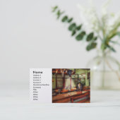 Naaien - Industrie - De sweatshop Visitekaartje (Staand voorkant)