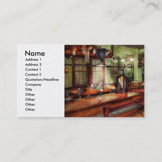 Naaien - Industrie - De sweatshop Visitekaartje (Voorkant)