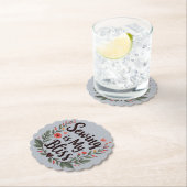 Naaien is mijn gelukzaligheid bloementypografie kartonnen onderzetters (Insitu)