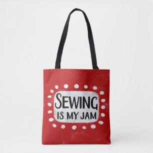 Naaien is mijn jam Canvas tas