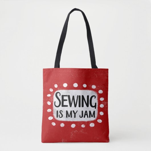 Naaien is mijn jam Canvas tas (Voorkant)