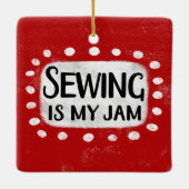 Naaien is mijn jam Ornament (Achterkant)