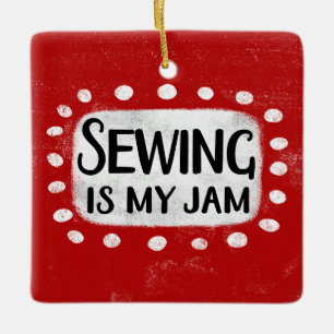 Naaien is mijn jam Ornament