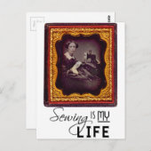 Naaien is mijn leven briefkaart (Voorkant / Achterkant)