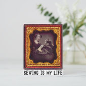Naaien is mijn leven briefkaart (Staand voorkant)