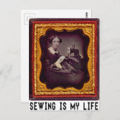 Naaien is mijn leven briefkaart (Voorkant / Achterkant)
