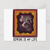 Naaien is mijn leven briefkaart (Voorkant)