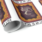 Naaien is mijn leven cadeaupapier (Rol Hoek)