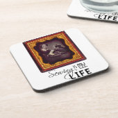 Naaien is mijn leven drankjes onderzetter (Linkerzijde)