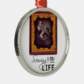 Naaien is mijn leven metalen ornament (Rechts)