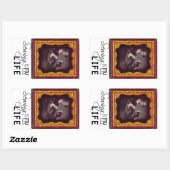 Naaien is mijn leven rechthoekige sticker (Vel)