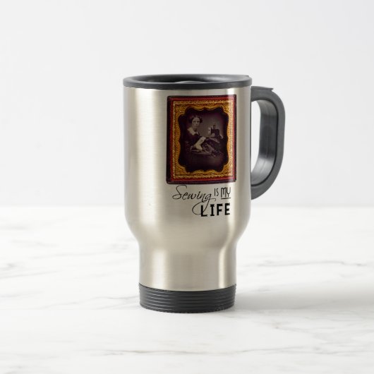 Naaien is mijn leven reisbeker (Voorkant rechts)