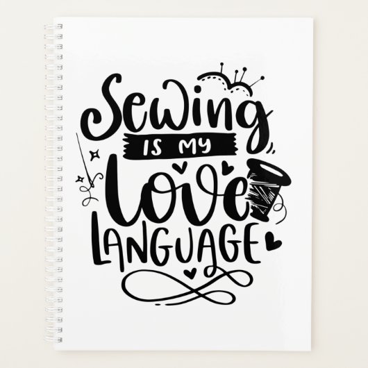 Naaien is mijn liefdestaal planner (Voorkant)