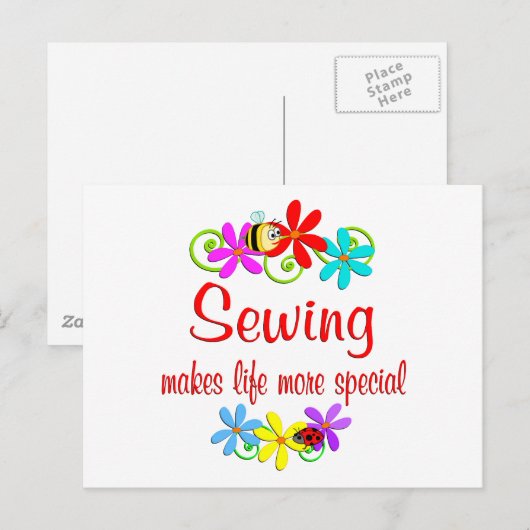 Naaien is speciaal briefkaart (Voorkant / Achterkant)