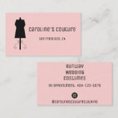 Naaien Jurk Vorm Visitekaartje (Voorkant / Achterkant)