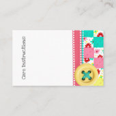 Naaien/kantelen Visitekaartje (Achterkant)