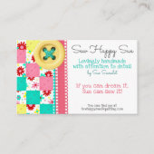 Naaien/kantelen Visitekaartje (Voorkant)