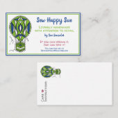 Naaien/kantelen Visitekaartje (Voorkant / Achterkant)