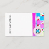 Naaien/kantelen Visitekaartje (Achterkant)