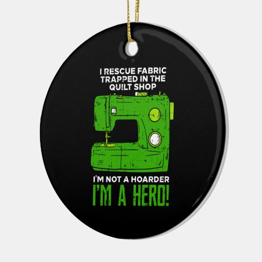 naaien keramisch ornament (Links)