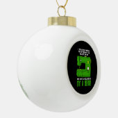 naaien keramische bal ornament (Links)